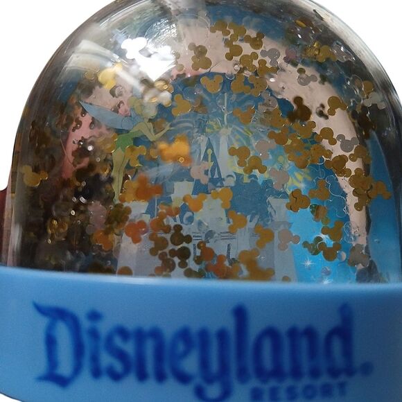 Vintage DISNEYLAND Resort SNOW GLOBE TINKER BELL CASTLE Souvenir - Picture 4 of 5